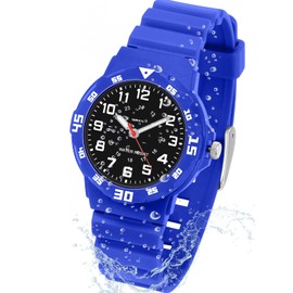 CKV Kids Analog Watches for Girls Boys Kids Watches with Luminous Easy to Read Learning Time, Soft Band, 30M Waterproof Children Watch, Great Birthday Gifts for Ages 3-12 Kids