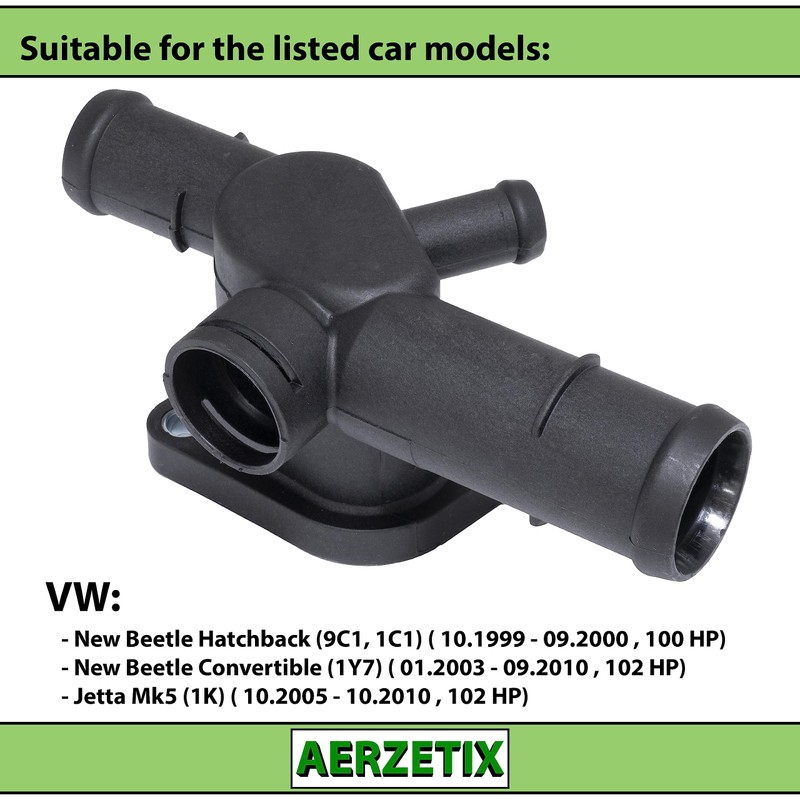 AERZETIX - C67184 - Coolant flange with gasket - installation