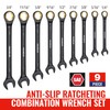WORKPRO 9-Piece Anti-Slip Ratcheting Combination Wrench Set, SAE 1/4"-3/4", 72-Teeth,