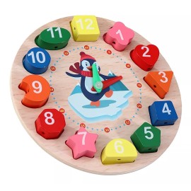Show Me Reloj Didáctico Madera Con Números Figura Educativo