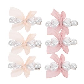 Baluue 6pcs Bowknot Hair Clips for Non Slip Duckbill Barrettes Versatile Colors for Women for Casual Outfits and Outdoor Activities