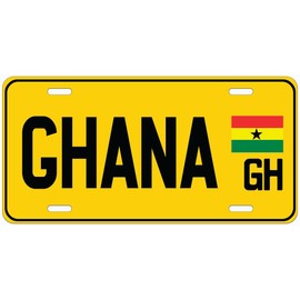 Ghana GH Flat Novelty Car Auto License Plate