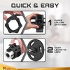 Mata1 Premium Olympic Barbell Clamps (1 Pair, Black), Ultimate Locking