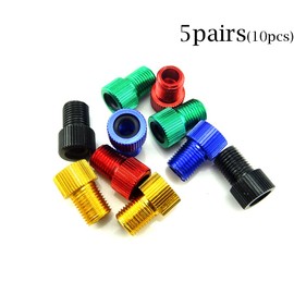 HONBAY 10PCS Presta Valve Adaptors, Convert Presta to Schrader Adapter Bike Tire Inflatable Connector (Aluminum Alloy)