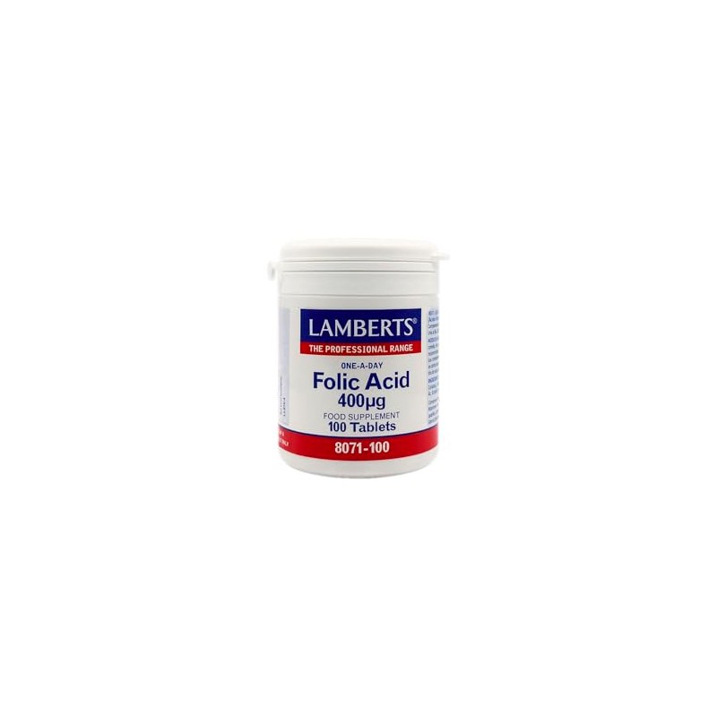 Lamberts Folic Acid 400mcg 100 Tablets