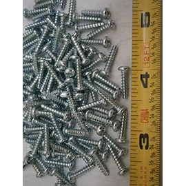 New Pack of Plastite Screws #4 x 1/2" Long Pozi Pan Head Steel Zinc Plated Lot of 100#6134 Multi-Purpose Comprehensive Hardware Fastener Assortment Kit WnyNEH05230