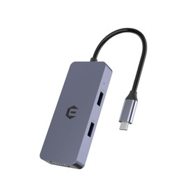 USB C Hub, TOTU 6 in 1 USB C to HDMI VGA Dual Display USB C Adapter with SD/TF Card Reader, 2 USB A, USB C Docking for USB C Laptops and Other Type C Devices