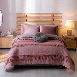 Vianney Juego De Edredon Bordado + Accesorios Individual Vianney