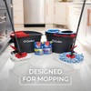 O-Cedar System Easy Wring Spin Mop & Bucket with 3