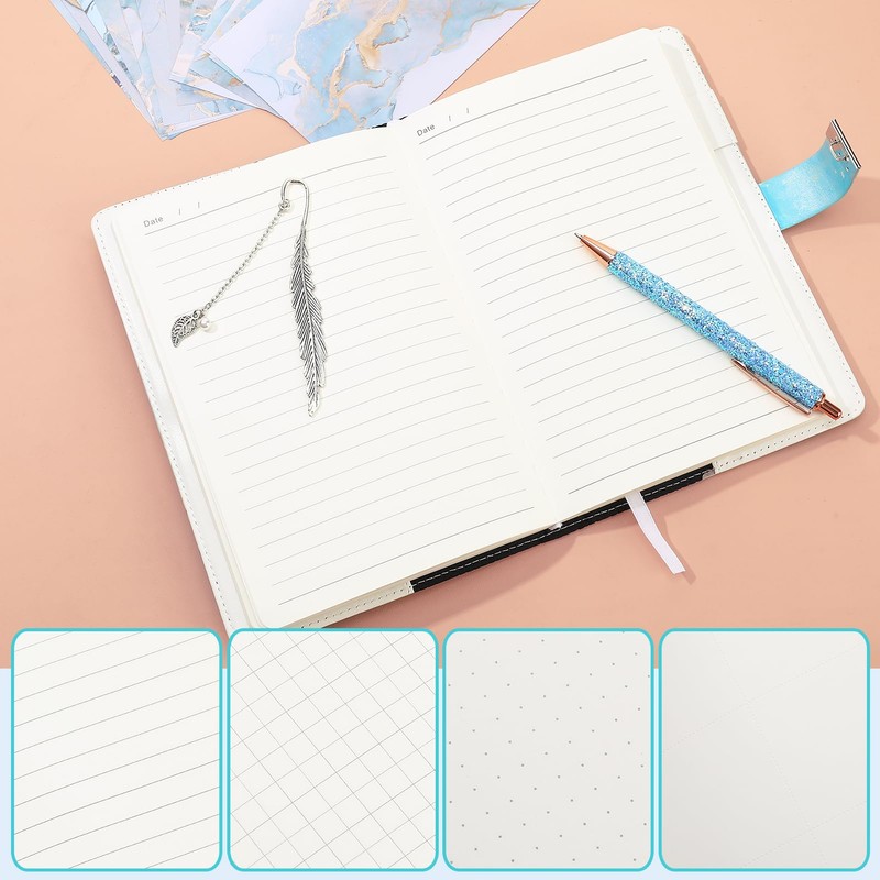 Candcamp Secret Diary with Lock for Girls,Blue Kids Journal Password