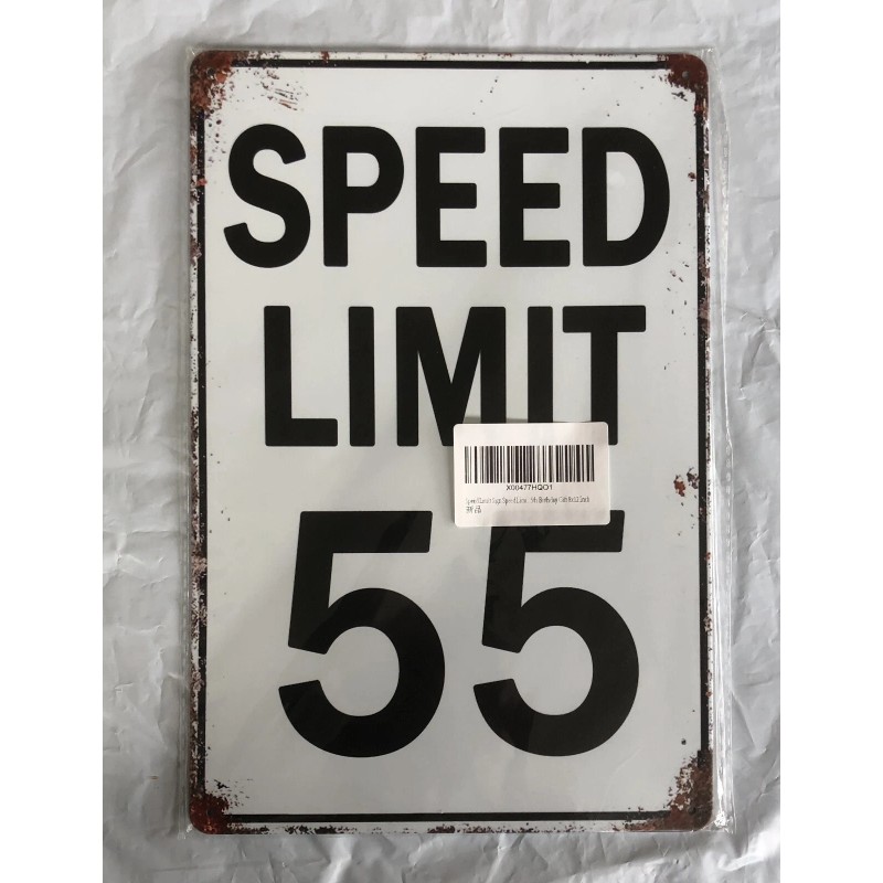 Speed Limit 55 Sign Road Street Sign Metal 55th Birthday