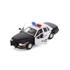 1999 Crown Victoria Police, Black/White - 22082PR/4D - 1/24 Scale