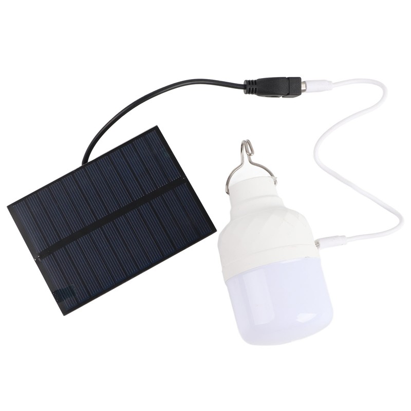 Solar Powered LED Bulb 40W 5000K 1500lm Portable LED Light