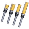 4Pcs Trim Hinge Router Bit Round Silver Yellow 1/4in Shank