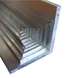 Aluminium Angle 50 mm x 50 mm x 2 mm Angle Profile Isosceles Angle Aluminium Profile Aluminium Profile Aluminium L (150 cm (7,56 M)