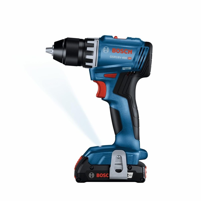 Bosch GSR18V-400B12 18V Compact Brushless 1/2 In. Drill/Driver Kit with