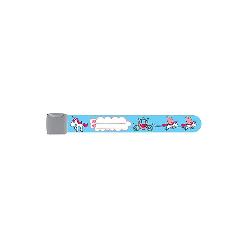 Infoband I.D. Travel Wrist Band for Kids - Unicorns -