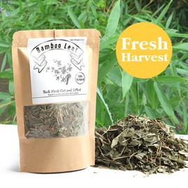 EidolonGreen [China Medicinal Herb] Bamboo leaves tea, Bamboo Tea, Organic Bamboo Leaf Tea, (DanZhuYe/淡竹叶/댓잎 티백 차) Chinese Herbal Dried Loose Leaves (60g) 2 Oz