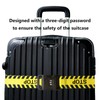 Luggage Strap with Combination Lock, Adjustable Non-Slip Luggage Strap, Long