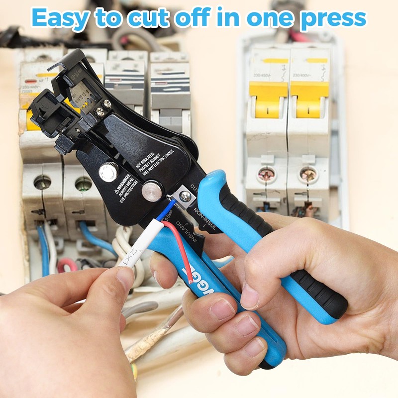 WGGE Automatic Heavy Duty Wire Stripper/Wire Cutter, 3 IN 1