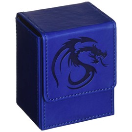 BCW Deck Case LX Leatherette | Holds 80 Sleeved Cards Blue 1-DCLX-BLU | (1-Unit)