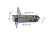Dixiao Stainless Steel Black Round Recessed Door Lock, Hidden Install