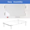 YestBuy Acrylic Monitor Stand Riser, Clear Computer Stand for Laptop,