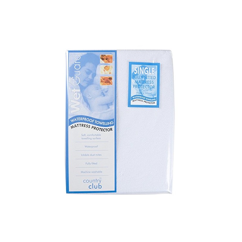 QPC Direct Wet - Guard Waterproof Terry Towelling Mattress Protector