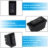 Coufce 2Pcs 5 Pin Car Power Window Switch, Double Arrow