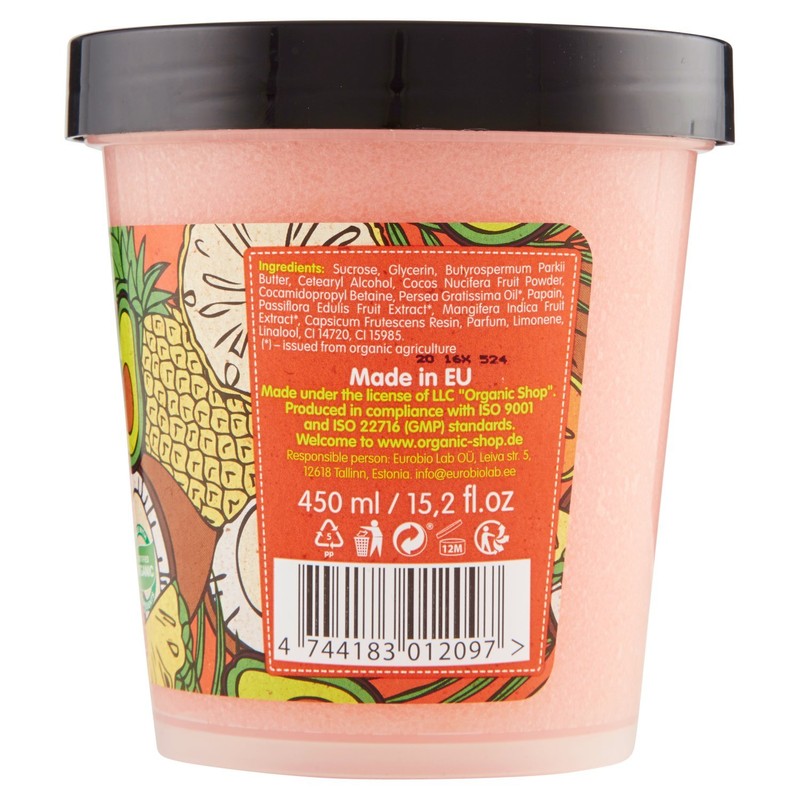 Organic Shop Body Desserts Tropical Mix Sculpting Body Scrub, 450