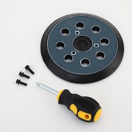 JOVANT 5 inch 8 Hole Hook and Loop Sander Replacement Pad, Universal Orbit Sander Pad with Screwdriver and Set Screws
