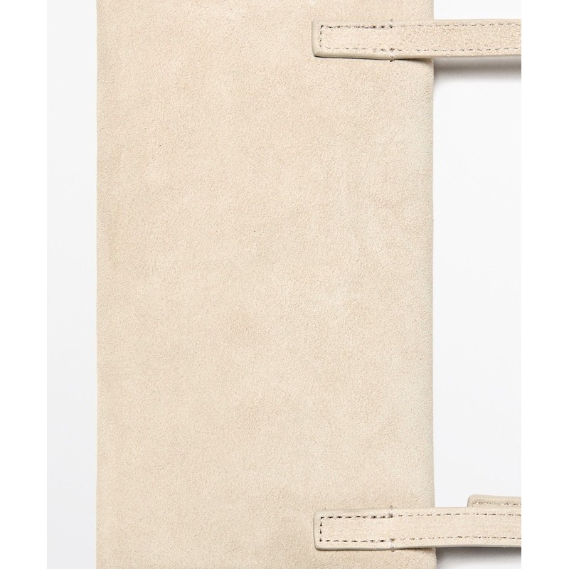 Massimo Dutti Suede Leather Crossbody Bag