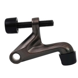 Hisucces Door Hinge Stopper, Heavy Duty Hinge Door stoppers with Rubber Bumper Tips, Adjustable Door Hinge Stopper (6, Oil Rubbed Bronze)