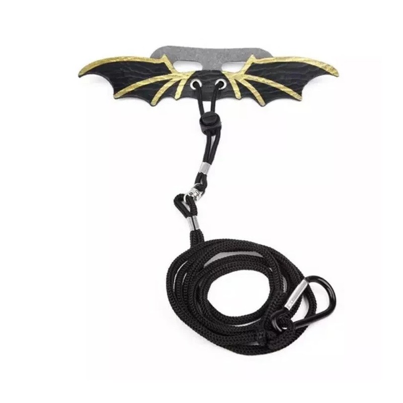 Bearded Dragon Leash Harness, 3 Size Pack Black Leather Wing