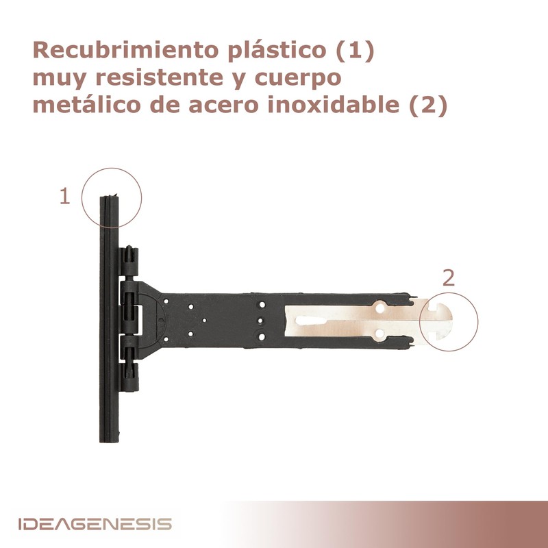 IdeaGenesis Pack of 10 Roller Blind Straps, Stainless Steel and
