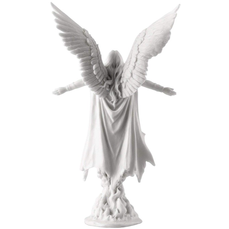 Ascending Angel Statue Sculpture 11" Tall (White)