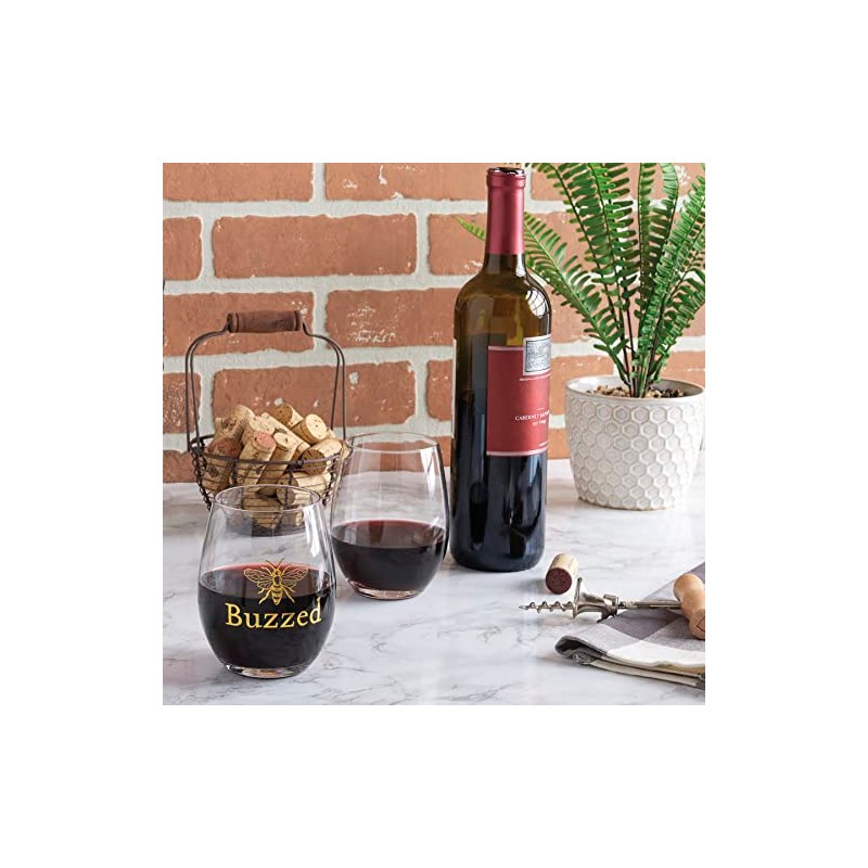 Primitives by Kathy Buzzed Home Décor Wine Glass