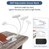 Caldarax Wei? Leselampe Buch Klemme, USB Wiederaufladbare Buchlampe mit 9