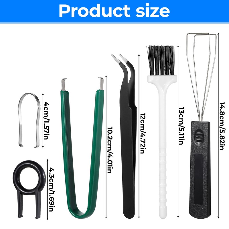 FdcZeyxior 6 PCS Keyboard Key Puller Set Keyboard Puller Set