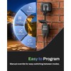 BN-LINK 7 Day Outdoor Heavy Duty Digital Programmable Timer, Outdoor