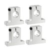 sourcing map 4PCS SK16 Aluminum Linear Motion Rail Clamping Rod