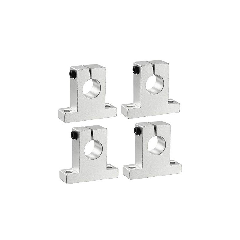 sourcing map 4PCS SK16 Aluminum Linear Motion Rail Clamping Rod