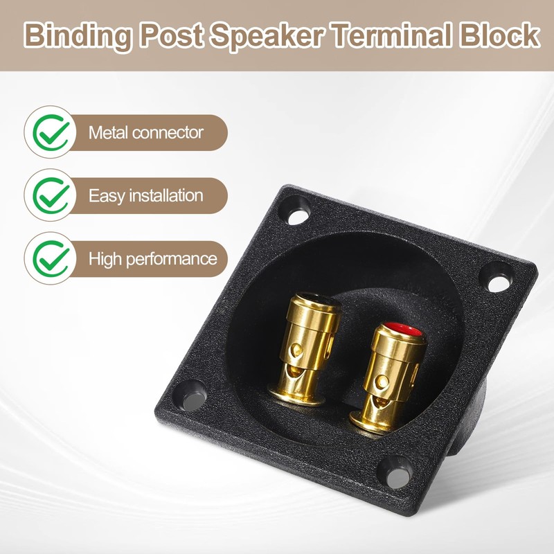 2 PCS Speaker Box Terminal Cup, 2.24" Subwoofer Box Terminal