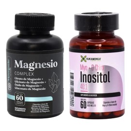 Inositol  Magnesio Complex 60 Caps  Kit Equilibrio  Relax Sin Sabor