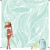 WIWIGO Beach Blanket Waterproof Sandproof Beach Mat 79" X 83"