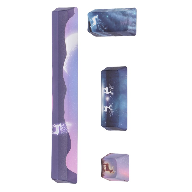 Keycap 4 Keys Elk Pattern Design Space ESC Enter Numpad