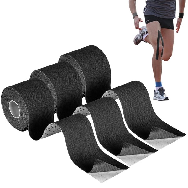 XEERUN Kinesiology Tape 3 Rolls, Waterproof Elastic Muscle Support Tape