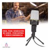 Importeek Microfono Condensador Alambrico Celular Computadora + Tripie