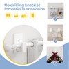 TKZTKZ No Drill Curtain Rod Brackets:Self Adhesive Curtain Rod Holders