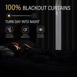 ChrisDowa 100% Blackout Light Grey Solid Curtains 120 Inches Long 2 Panels for Bedroom Living Room,Farmhouse Room Darkening Thermal Insulated Soundproof Grommet Top Window Treatment Drapes,52x120